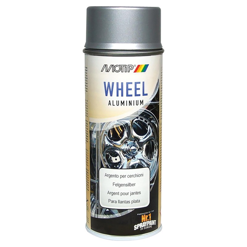 Spray MOTIP Wheel Aluminium argento per cerchioni