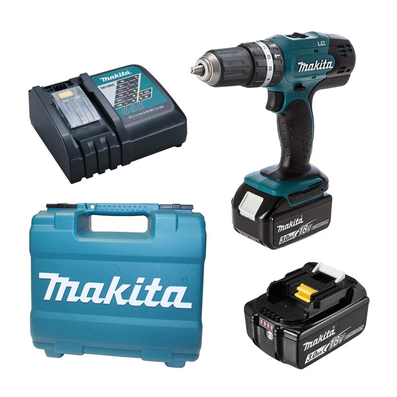 Trapano avvitatore a percussione 18v Makita DHP453RFE